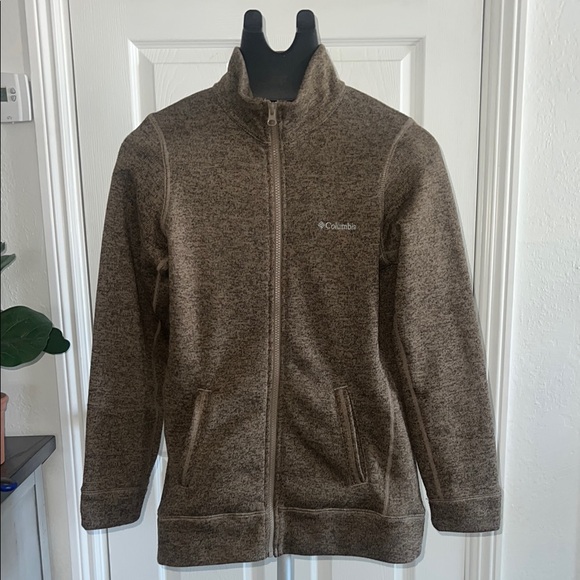 Columbia Sweaters - Columbia Women’s brown full-zip sweater jacket size S